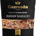 GAURVEDA Hawan Samagri 500Gm |100% Pure and Natural | Mixture of Various Herbs and Leaves - Pooja Samagri