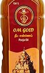 Om Gold Traditional Pooja Oil, 1 Litre, Temple Design Bottle