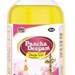 Panch Deepam Pooja Oil 220 ML for Hawan, Akhandjyot, Festival & Hindu Ceremony Special Event Pooja Oil 220 ML 100% Pure Poojan Oil