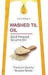 Shagun Cold Pressed Sesame Oil | 100% Pure Gingelly oil | Washed Til Oil 1 Litre (1000 ml)