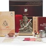 New Launch Limited Edition Eco-Friendly Ganesh Chaturthi Kit by Nt Sticks- Ganesh Idol(6 inches), Sambrani Cups, Dhoop Sticks, Complete Pooja Samagri