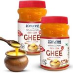Zaruree A2 Certified Desi Cow Ghee 500ml (Pack of 2) | Malnad Gidda Breed | Pure and Natural