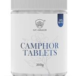 MY ARMOR Camphor Tablet for Pooja Original, kapur karpooram for Arti, Havan, Meditation, (200 gm)