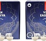 Swaha IISC Certified Premium Vanaspati Ghee Diya Wicks (100 Pieces) Pack of 2, 30min Burning Time, Wax Free Vegan Diya Batti for Puja | Daily Puja