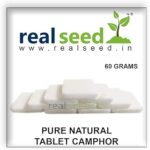Real Seed Grade A+ Natural Organic Green Camphor/Karpur/Pachcha Kapur/Khanewala Karpooram for Puja/Diffuser/Healing Camphor for Medicinal Purpose - 60 GMS
