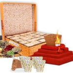 MAAGAIA Organic Hawan Samagri/Hawan Cups (25 pcs) | Yagya Samagri | Samagri Cups | Agnihotra Kit | Hawan Samagri Cups for Home & Office Pooja with 1 Handcrafted Clay Mini Hawan Kund