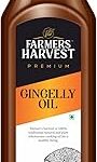 Farmers Harvest Cold Pressed Sesame (Gingelly) Oil 500mL For Pooja, Healthy Cooking, Frying & More | Rich in Nutrients, Healthy Fats Ideal for Cooking | Til ka Tel