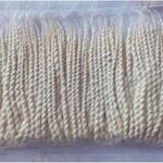 Agnirva White Twisted Long Cotton Wicks Double Thread Lambi Diya Batti for Pooja (600 Wicks, Pack of 100 x 6 Packet) Vattalu Deepam for Puja Samai Batti