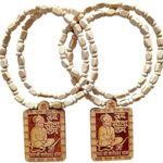 Original Tulsi mala for Men & Women | Hanuman Tulsi Mala 108 Beads for Neck | Bageshwar Dham Tulasi Ki mala for Jaap, Puja, Meditation, Spiritual Use ? Natural Sacred Beads | PACK OF 2 |