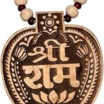 Krittika Spiritual Shri Ram Original Tulsi Mala | Dark Brown Color 6mm Beads with Locket Size 1.5x1.5 Inches, Sacred Tulsi Mala for Meditation and Spiritual Practices