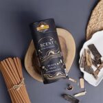 Mangaldeep Scent Premium Bambooless Dhoop Sticks - Black Oud - Ceramic Stand Inside -with Essential Oils - (30 Sticks)