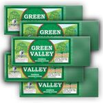 Dhoop Chaon and Co. Metallic Green Valley Incense Sticks Pouch | 100 GMS Pack | Pack of 5 Pouches | Long Lasting Incense Sticks for Calming & Relaxation | No Charcoal Agarbatti