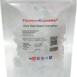 ThirteenKcanddle Bhimseni Camphor Pure Kapoor Desi Kapur karpuram Kapoor Puja Karpooram 100 gms White Transparent