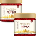 VASUDHAM Premium Madurai Red Kumkum A+ Grade Color Free Puja Roli with Pure Turmeric & Limestone || Pack of 2 (80gm*2)