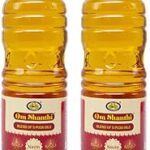 Cycle Pure Om Shanthi Navin Puja Oil | Festivals, Havan | Til Oil for Puja | Blend of 5 Puja Oils with Tulsi Fragrance | Daily Puja Items | Pack of 2 (1 Litre/pack)