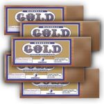Dhoop Chaon and Co. Metallic Maharaja Gold Incense Sticks Pouch | 100Gms Pack | Pack of 5 Pouches | Long Lasting Incense Sticks for Calming & Relaxation | No Charcoal Agarbatti