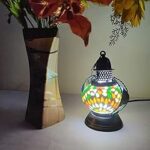 The Heaven Essentials Wooden Lamp Lantern | Decorative Electric Lamp | Hanging Lamp Light | Lamp for Table | Home Decoration | Diwali Lamp | Diwali Gift | Living Room Decor | Office Decor