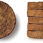 Organic Nature Cow Dung Blocks, Village-Sourced for Hawan, Pujan/Pooja & Religious Ceremonies and Rituals, Round (10 Inch, Pack of 25)
