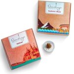 Nirmalaya Incredible India Incense Cones Combo (Pack of 2) | 2 Fragrances - Kashmiri Musk, Vetiver (40 Each) | Incense Cones for Pooja | 100% Organic Dhoop Cones for Fragrance (Charcoal Free)