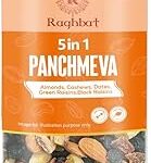 Raghbat Panchmeva 250g Jar I Trail Mix | Mixed Nuts | Almonds Cashews,Green & Black Raisins, Dates | Dry Fruits | Ready to Eat