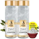 The Aroma Factory Pure Bhimseni Camphor, Original, Zero Residue Kapoor with Fragrance for Pooja, Aarti Kapur | Bottle Pack of 2 x 80gm