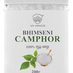 MY ARMOR Bhimseni Kapoor Original, Kapoor for Puja, Arti, Havan Meditation, Camphor, Pacha Karpooram, Air Freshener Kapur (200g)