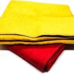 Achleshwar Yellow & Red Pooja Woolen Asana for Complete Result on doing Puja and to Avoid Side Effects on the direct sitting on the Ground and Worshiping.|Home||Pooja|,(24x20 Inch);Ach307