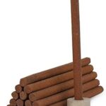 Panchagavya Dhoop Sticks. Dhup Sticks with Stand Holder. Made of Cowdung, Natural Herbs, Havan Samagri. for Daily Pooja, Prayers, Meditation, Yagna. Non Chemical Mosquito Repellent. Pack of 100