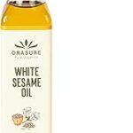 Orasure Organic White Sesame Oil | Wooden Cold Pressed Oil for Cooking | Gingelly Oil | Til Ka Tel | Pure and Unrefined | Zero Preservative | Kolhu/Kacchi Ghani/Chekku/Ganuga | With Multipurpose Usage | 250ml
