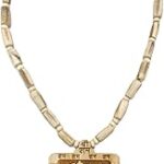 DEV SAMAGRI Original Shri Bageshwar Dham Tulsi Kanthi Mala with Hanuman ji Locket | Shri Bagheshwar Balaji Hanuman Ji Tulsi Mala Brown Beads for Men