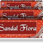 Sandal Flora Incense Sticks | Each 100 GMS Pack | Pack of 3 | Long Lasting Incense Sticks for Calming & Relaxation | No Charcoal Agarbatti | Dhoop Chaon and Co.