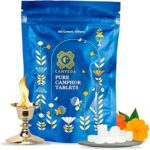 Camveda Pure Camphor Tablets 500g (Pouch) | Premium Kapoor for Pooja, Hawan, Air Freshener | Pure & Pleasant Fragrance for Aromatheraphy & Meditation - Single Pack