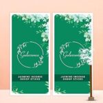 Gulessence Jasmine Dhoopbatti Sticks (100x2) - Natural Temple Flower Blend, Floral Pooja Incense for Meditation, Prayer & Daily Rituals | Bamboo-Free, Long-Lasting