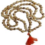 SHIVDEV CRAFT Narural Brown Wooden & Crystal Combination Sphatik Rudraksha Mala/Tulsi Mala for Jap 108 Bead