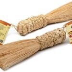 Cycle Pure Om Shanthi Pooja Broom | Made with Banana Stem Fibre | Eco-Friendly Broom for Puja Room | Length 8.5 Inches | Broom Stick for Dusting & Home Cleaning Pack of 1