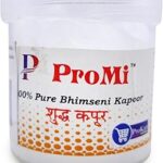 Promi Pure Bhimseni Camphor Pure Kapoor for puja, havan, arti, Meditation and Positivity, Diffuser, kapur dani (White, 50 Gram Pack)