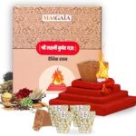 MAAGAIA Organic Hawan Samagri/Hawan Cups (15 pcs) | Yagya Samagri | Samagri Cups | Agnihotra Kit | Hawan Samagri Cups for Home & Office Pooja with 1 Handcrafted Clay Mini Hawan Kund - Pack of 1