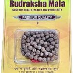 LAB Tested Certified Original Rudraksha Mala (Brown, 9-10mm) with Certificate for Wearing and Japa Mala (5 Mukhi Mala, 108 Beads Mala Rosary Garland)