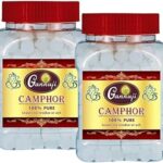 Gannuji Camphor Tablet Jar 500 gm | Kapoor | Kapur | Karpuram for Pooja, Meditation, Havan, Room Freshener | Pack of 2X250 gram