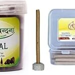 SHREE GURU VANDANA DHOOP V AGARBATTI Guggul Dhoop in Round Box-Chandan 40 Incense Sticks Agarbatti Best for Pooja,Spa and Home Fragnance