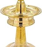 (15 inch) | Brass Kerala Style Diya Lamp | Karthigai Deepam Vilaku | Pooja Lamp | Brass Diya Lamp
