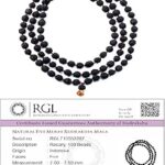 ShivaRatna Lab Certified Rudraksha Mala 108+1 Beads (7mm Diameter 35cm Length) Full Matured Beads