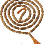 POOJAWAVE Original Pure Shyama Tulsi Mala | 108+1 Beads Handmade Knotted Mala for Jaap, Puja, Meditation & Spiritual Use | Natural Tulsi Jap Mala for Men & Women | Length: 20 Inch