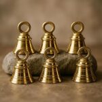 Puyangam Brass Door Hanging Bell ? Small Size | Temple Ghanti | Pooja Ghanta | Kapura Mani for Home, Shop, Mandir & Vastu Decoration (Small, 6, Count)