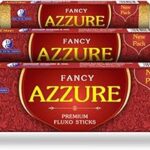 Fancy Azzure Premium Masala Incense Sticks | Each 100 GMS Pack | Pack of 3 | Long Lasting Incense Sticks for Calming & Relaxation | No Charcoal Agarbatti | Dhoop Chaon and Co.