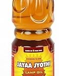 Jayaa Jyothi Lamp Oil - Blend of 5 Pure Oils for Pooja - 1 Litre Bottle| Pooja Oil | Oil For Puja, Festivals, Havan |Puja Oil | Blend Of 5 Puja Oils