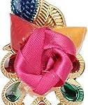 Sainik's Peacock Design Shape Thamboolam Set with Pasupu Kumkum/Thambulam - Fancy Peacock Set Combo with Haldi Kumkum Muti Color (6.5 * 2CMs) (50)