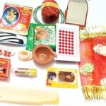 Brikshi Navratri MATA Ka Shringar Kit Suhag Kit- Devi Solah Shringar Kit with 16 Shringars(Items) Pack of 1 (1, Square)