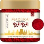 VASUDHAM Premium Madurai Red Kumkum A+ Grade Color Free Puja Roli with Pure Turmeric & Limestone || Pack of 1 (80gm)