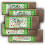 Dhoop Chaon and Co. Satguru Incense Sticks Pouch | 100 GMS Pack | Pack of 5 Pouches | Long Lasting Incense Sticks for Calming & Relaxation | No Charcoal Agarbatti